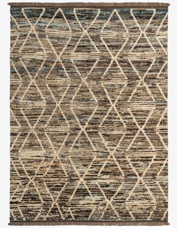 5' 8 x 7' 9 Hand Knotted Moroccan Wool Rug