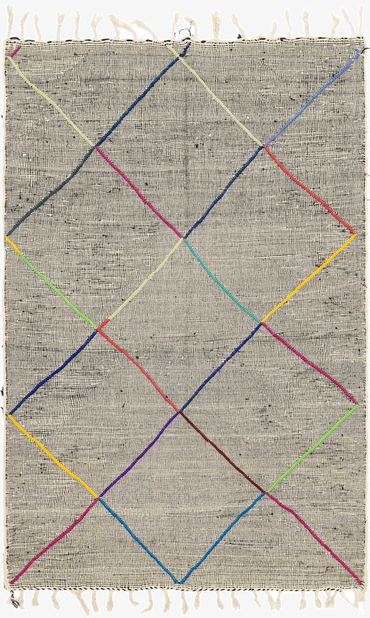 6' 4 x 9' 2  Hand Knotted Moroccan Wool Rug