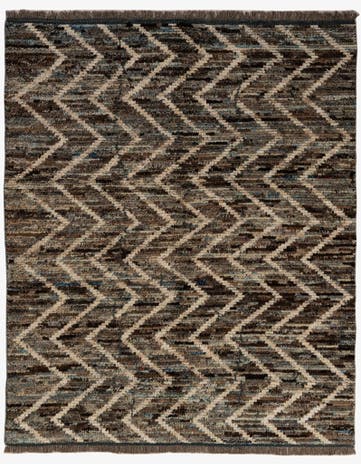 5' 3 x 6' 3 Hand Knotted Moroccan Wool Rug