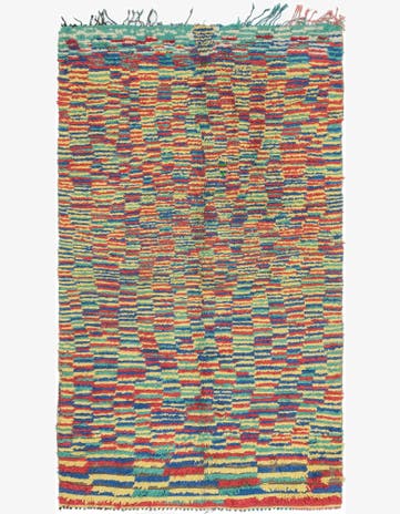 5' x 9' Hand Knotted Moroccan Wool Rug