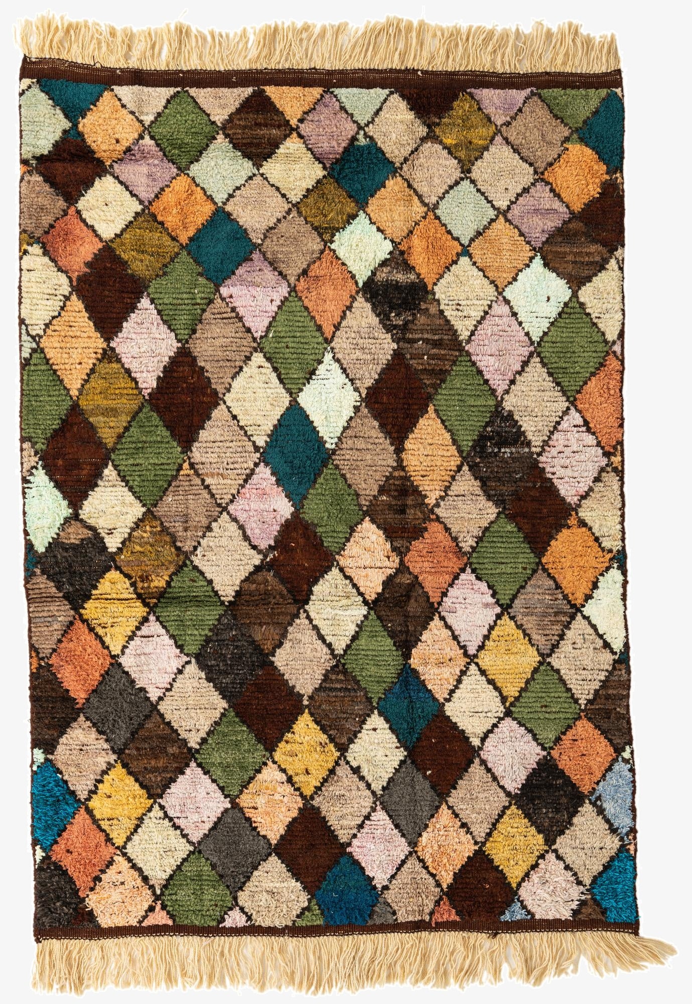 5' 8 x 8' 4  Hand Knotted Moroccan Wool Rug