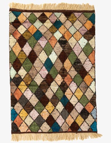 5' 8 x 8' 4 Hand Knotted Moroccan Wool Rug