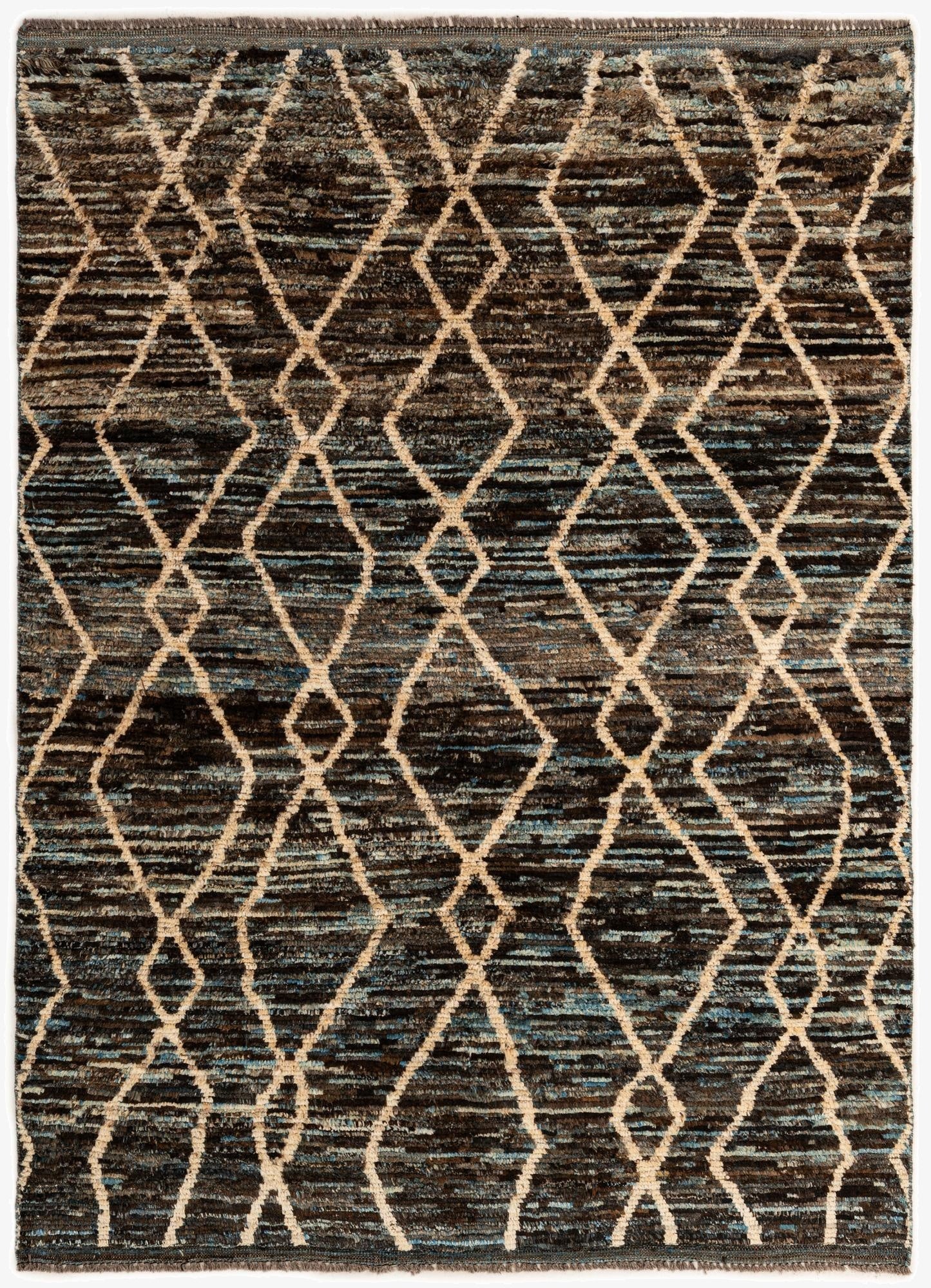 5' 9 x 7' 10  Hand Knotted Moroccan Wool Rug