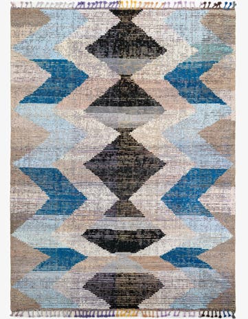 9' 1 x 12' 1 Hand Knotted Moroccan Wool Rug