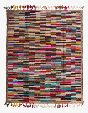 8' 2 x 10' Hand Knotted Moroccan Wool Rug