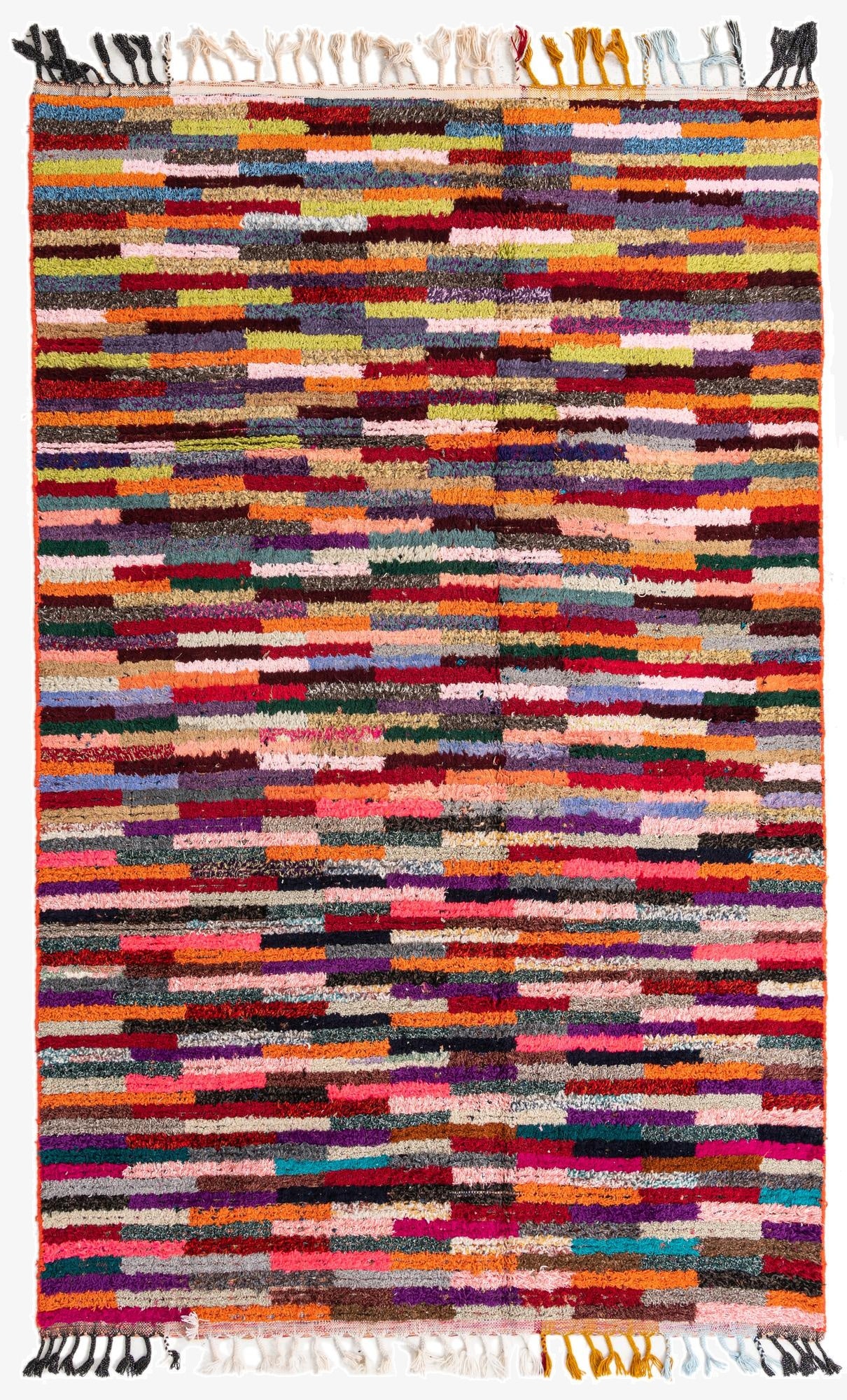 6' 3 x 10'  Hand Knotted Moroccan Wool Rug