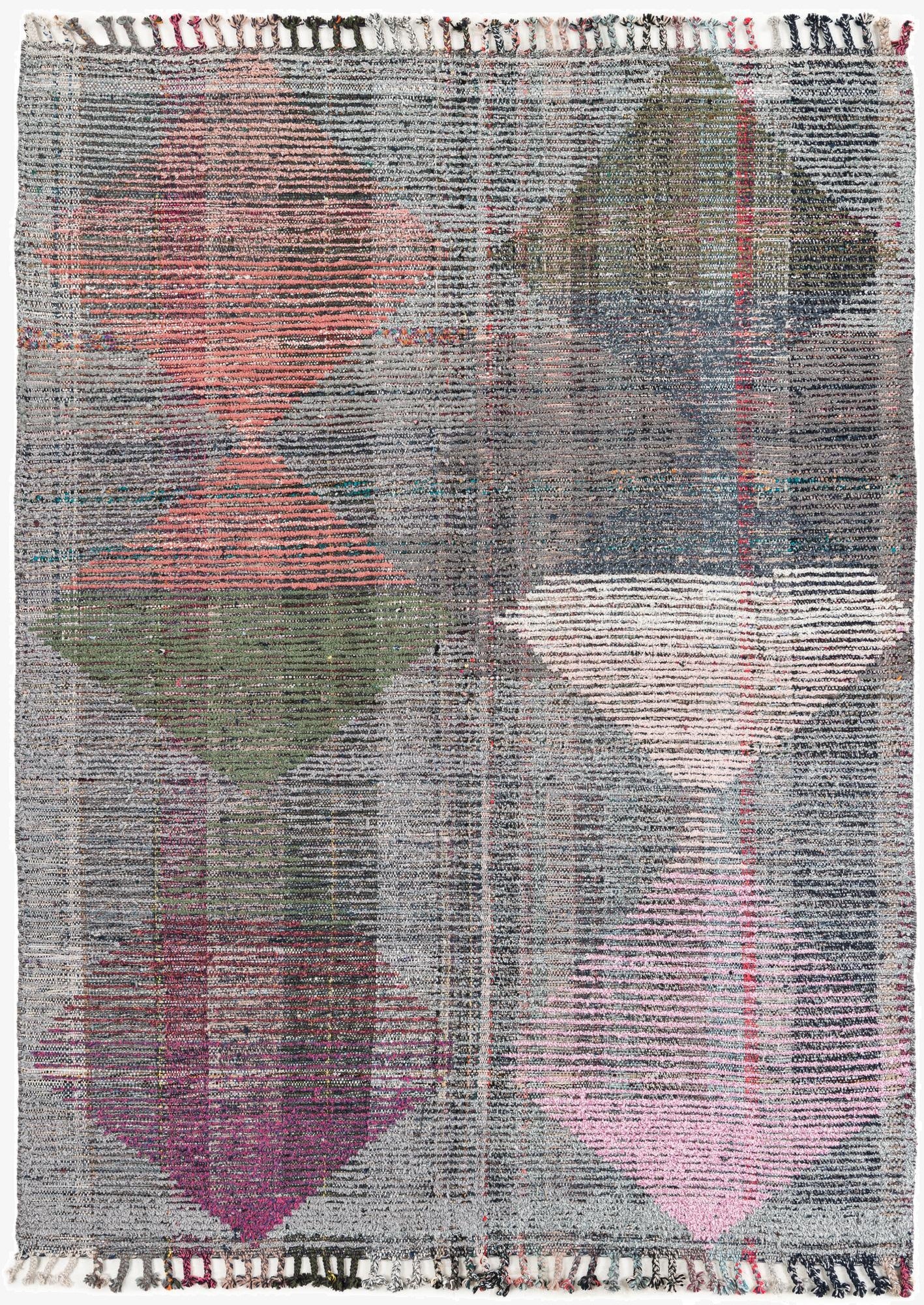 5' 8 x 7' 8  Hand Knotted Moroccan Wool Rug