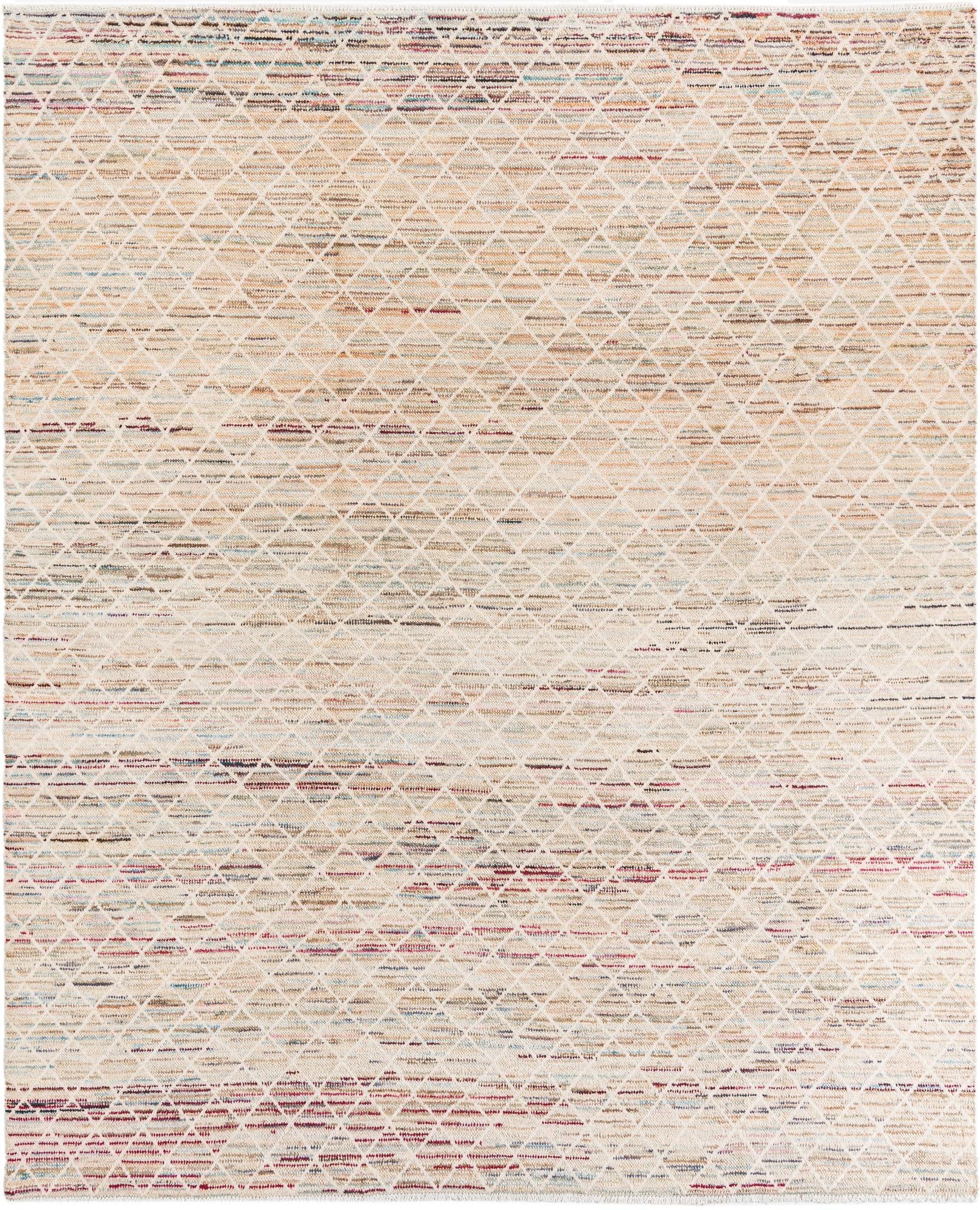 7' 9 x 9' 6  Hand Knotted Moroccan Wool Rug