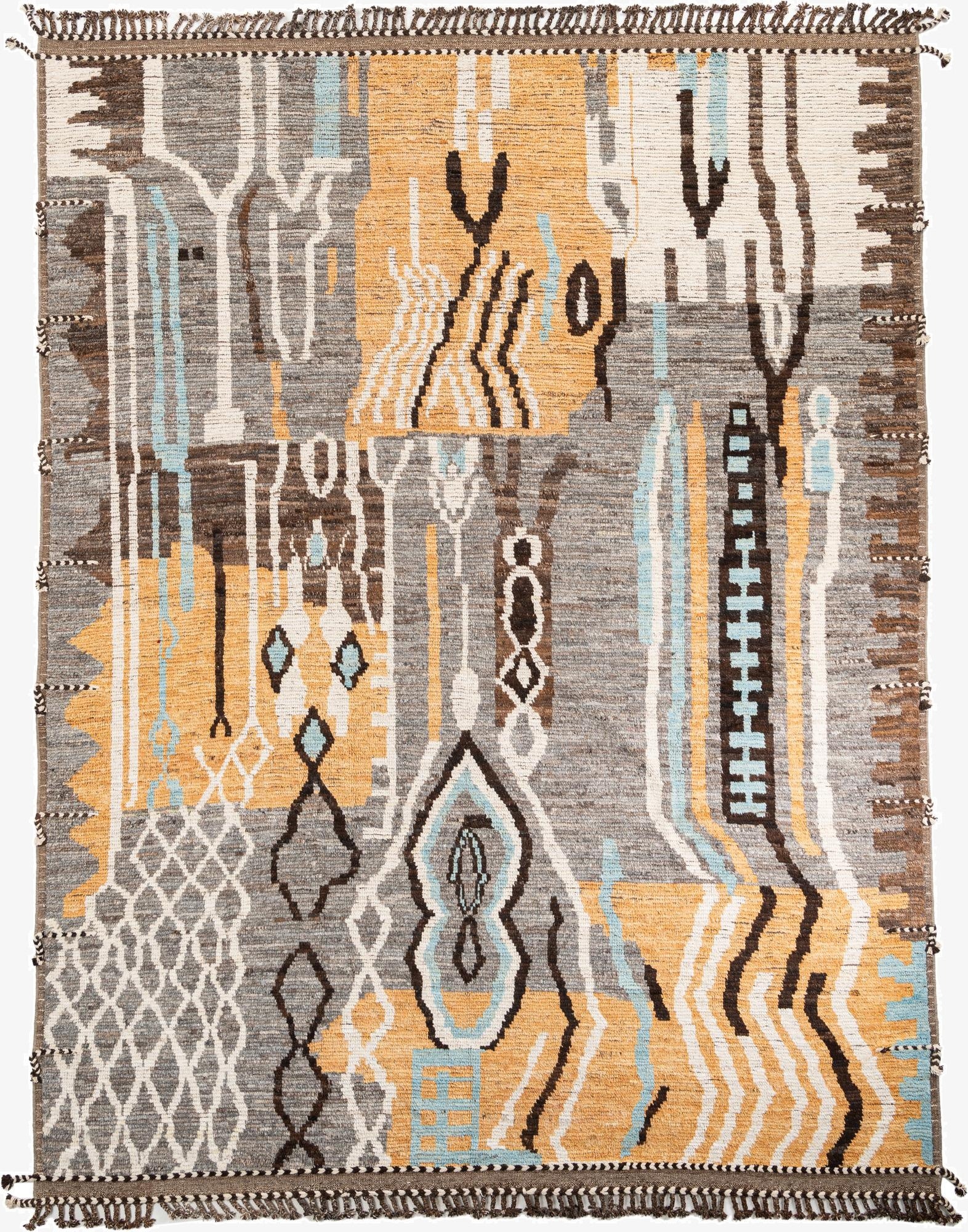 10' 3 x 13' 4  Hand Knotted Moroccan Wool Rug