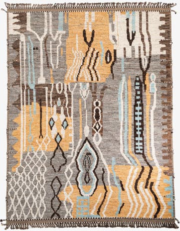 10' 3 x 13' 4 Hand Knotted Moroccan Wool Rug