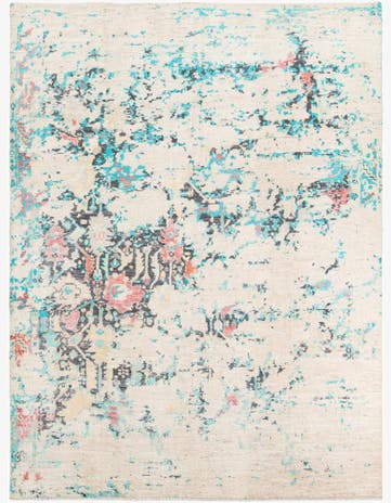 8' 7 x 11' 7 Hand Knotted Moroccan Wool Rug