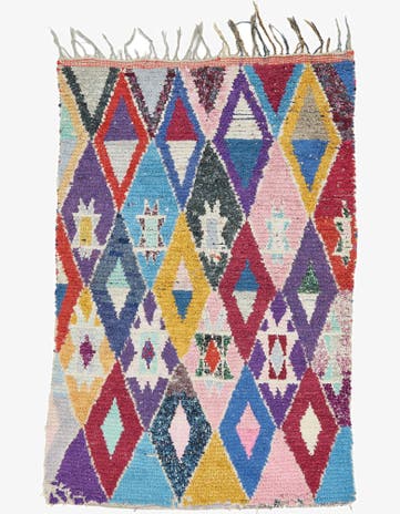 3' 3 x 6' 3 Hand Knotted Moroccan Wool Rug