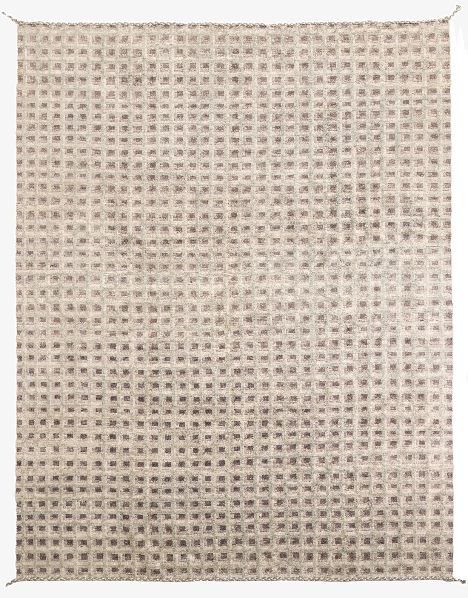 9' 4 x 12' 1  Hand Knotted Moroccan Wool Rug