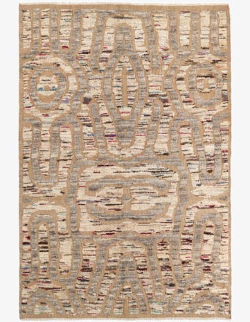 5' 8 x 8' 5 Hand Knotted Moroccan Rug