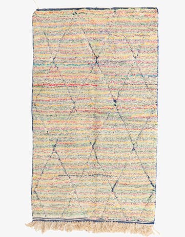 5' x 8' 5 Hand Knotted Moroccan Wool Rug