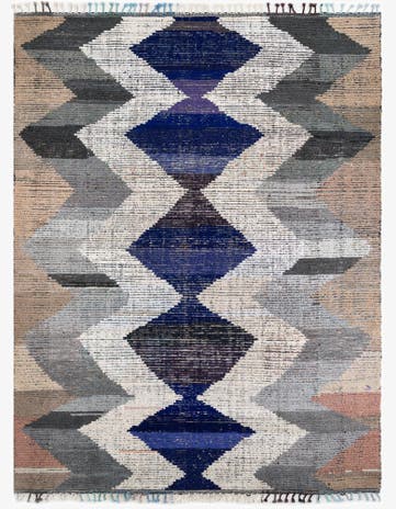 9' 4 x 12' 1 Hand Knotted Moroccan Wool Rug