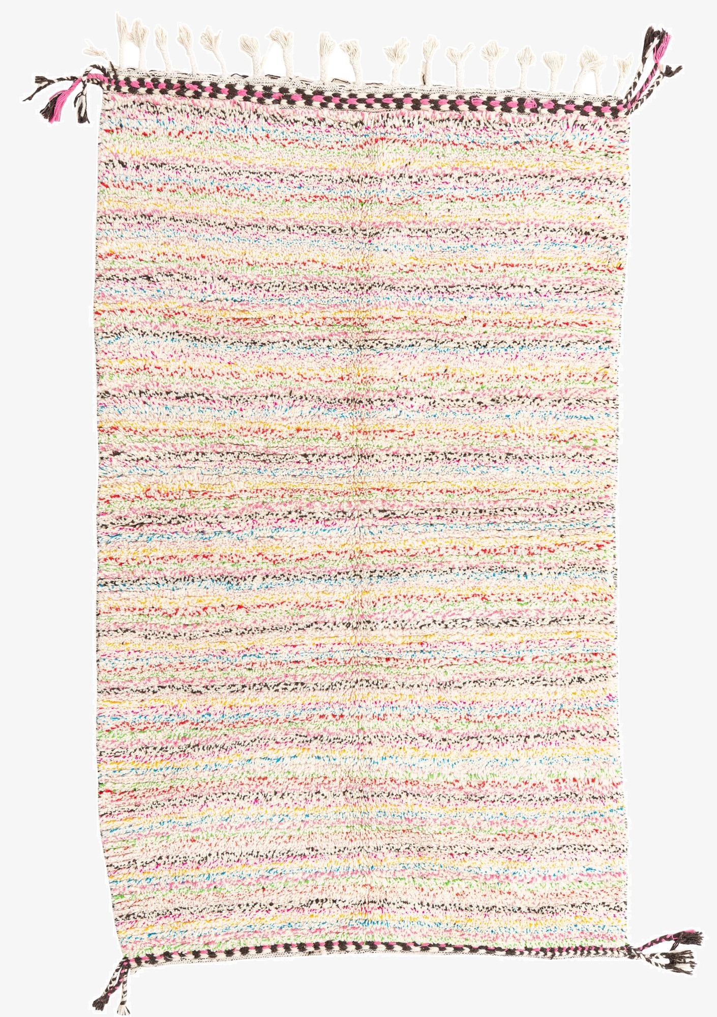 4' 8 x 7' 10  Hand Knotted Moroccan Wool Rug