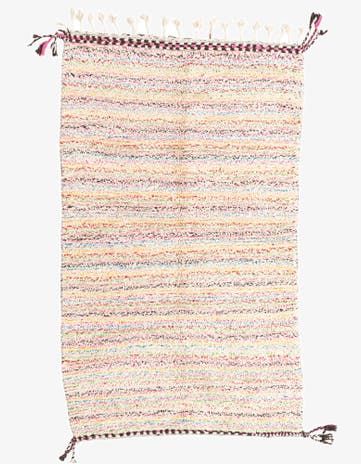 4' 8 x 7' 10 Hand Knotted Moroccan Wool Rug