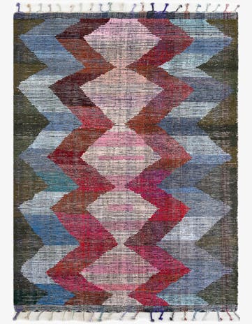 9' 3 x 12' 2 Hand Knotted Moroccan Wool Rug