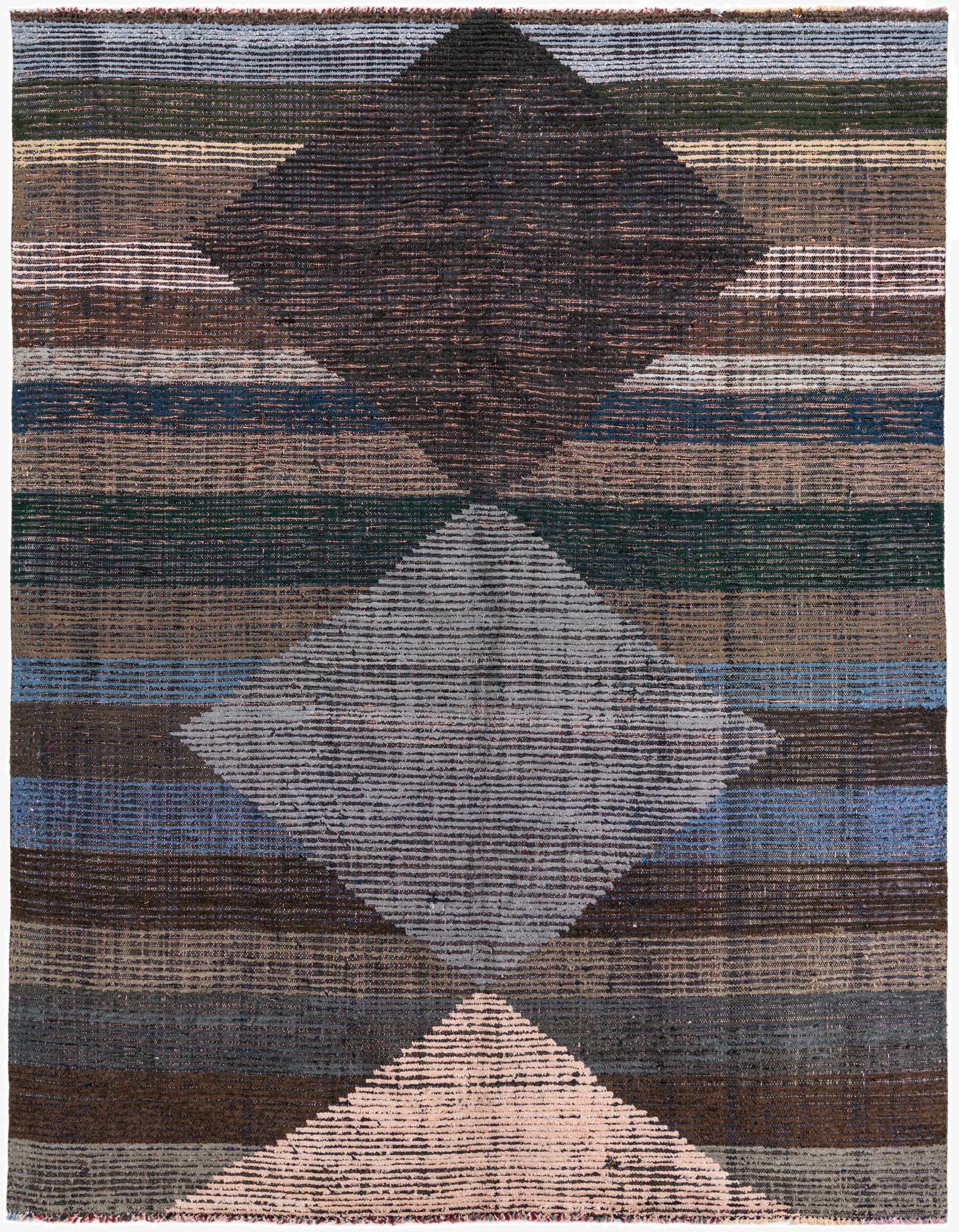 8' x 10' 4  Hand Knotted Moroccan Wool Rug