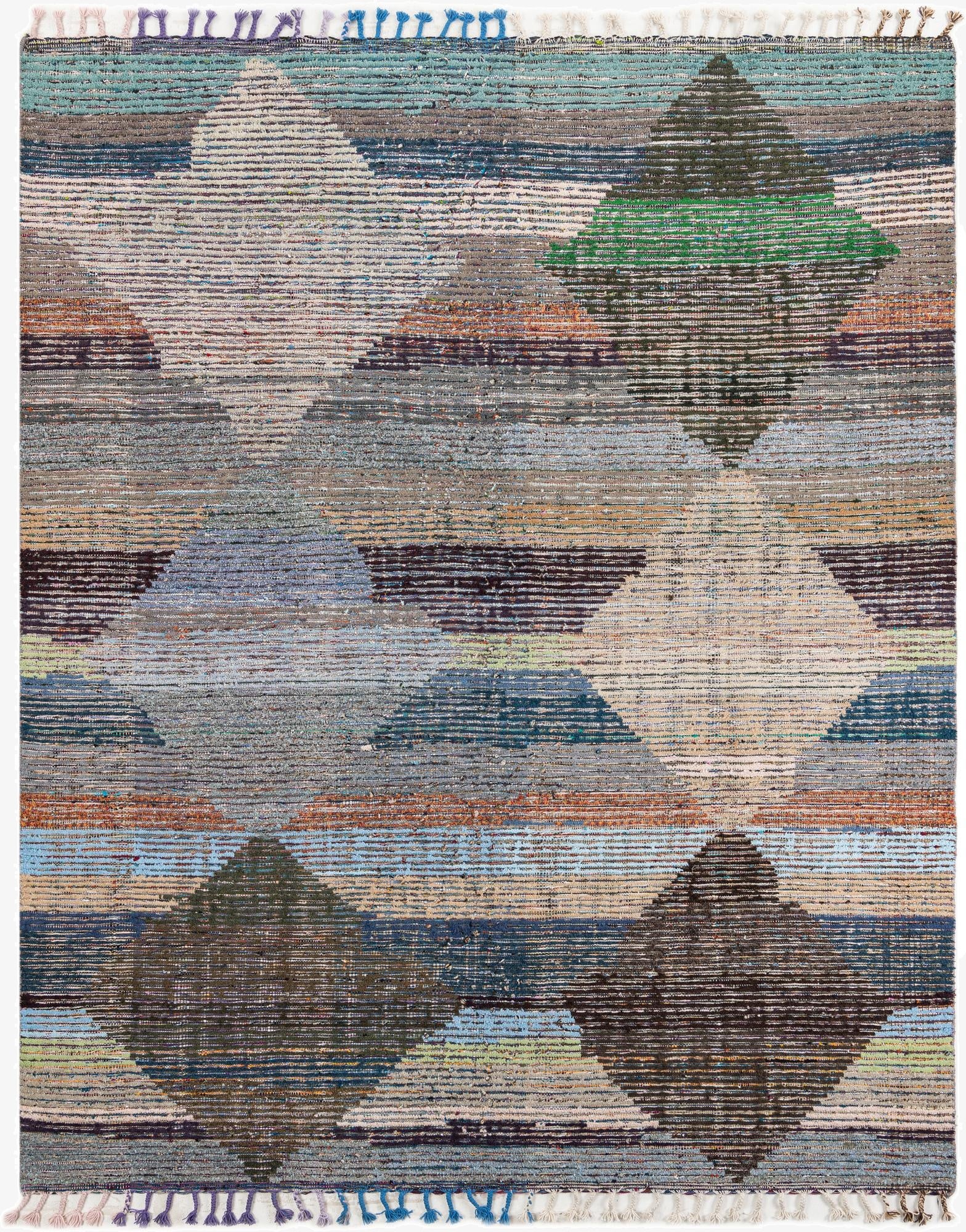 8' 2 x 10' 1  Hand Knotted Moroccan Wool Rug