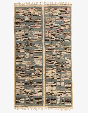 5' 8 x 10' Hand Knotted Moroccan Wool Rug
