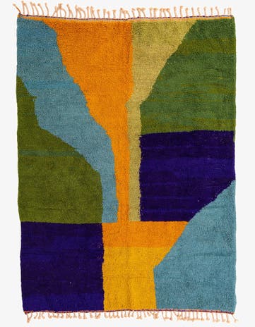 7' 5 x 9' 10 Hand Knotted Moroccan Wool Rug