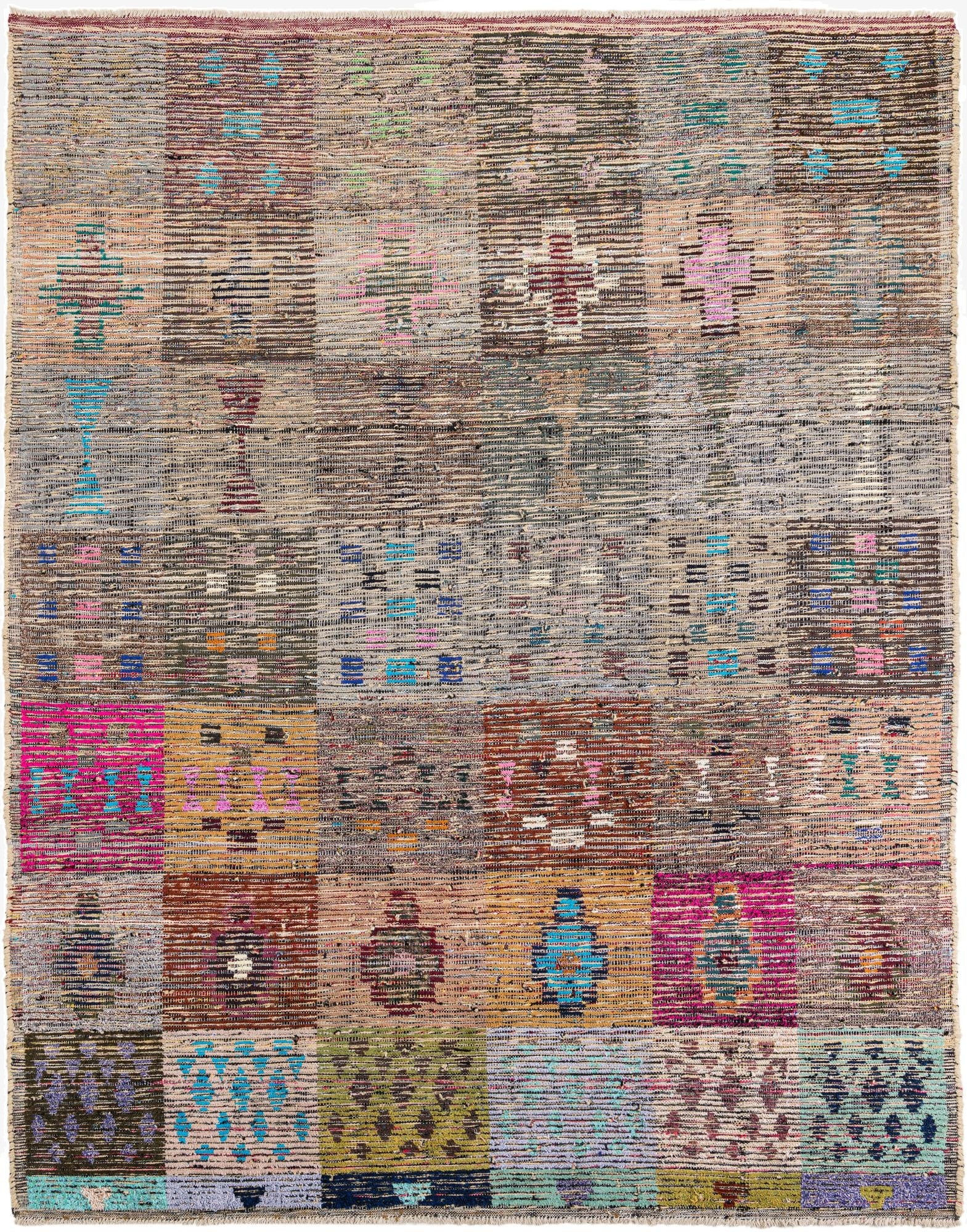 8' 4 x 10' 6  Hand Knotted Moroccan Wool Rug