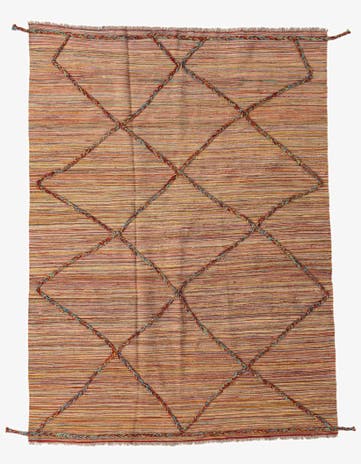 5' 8 x 7' 8 Hand Knotted Moroccan Wool Rug
