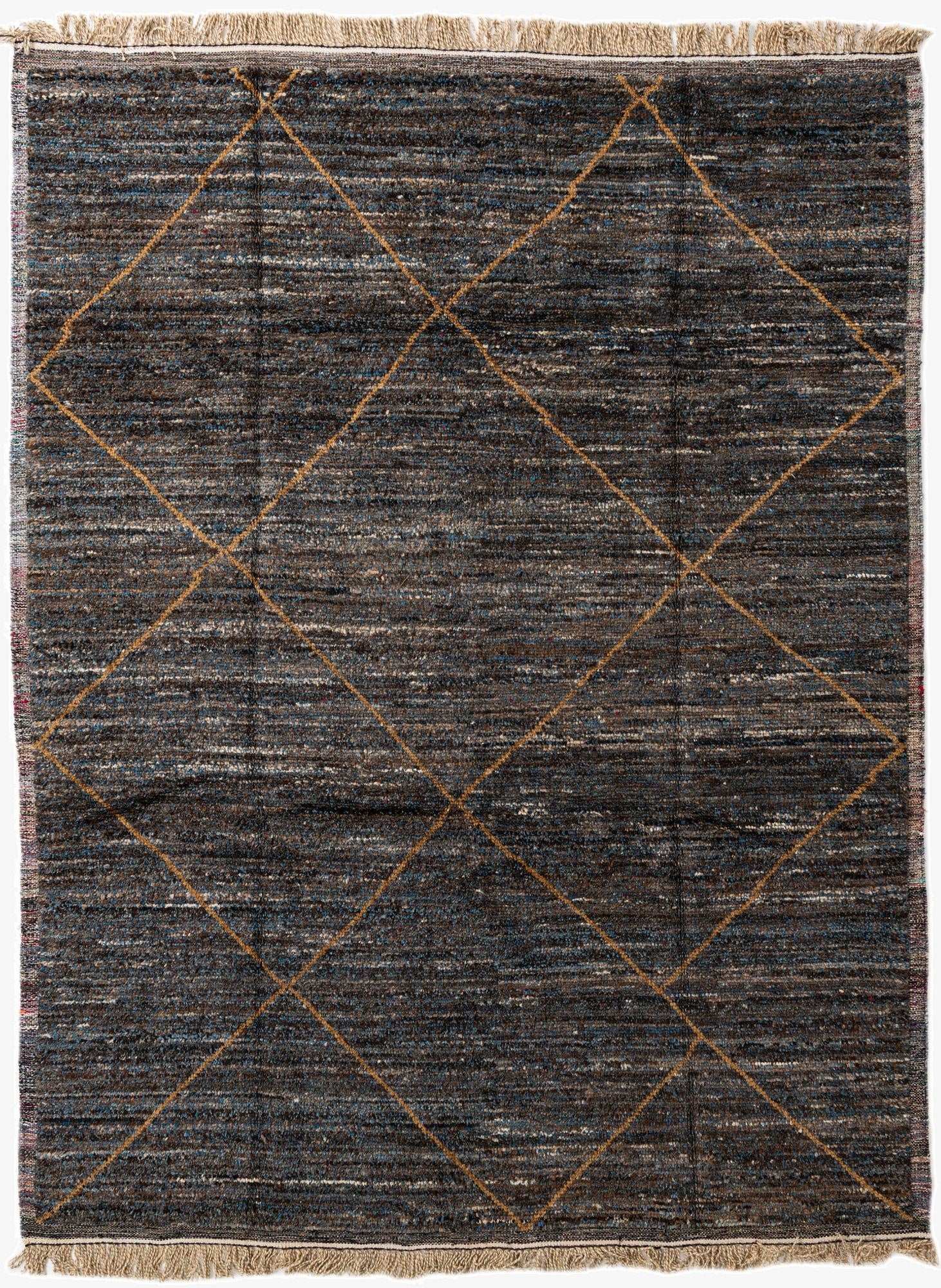 8' 1 x 11'  Hand Knotted Moroccan Wool Rug