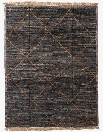 8' 1 x 11' Hand Knotted Moroccan Wool Rug
