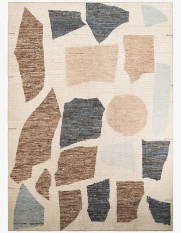 10' 7 x 14' 5 Hand Knotted Moroccan Wool Rug