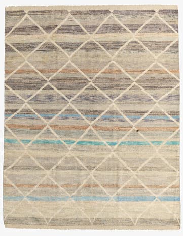 8' 1 x 10' 2 Hand Knotted Moroccan Wool Rug