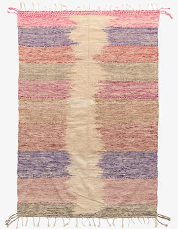 6' 4 x 9' 4 Hand Knotted Moroccan Wool Rug