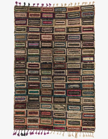 5' 4 x 8' 1 Hand Knotted Moroccan Wool Rug