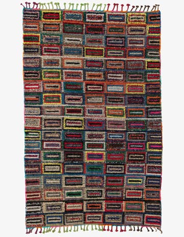 5' 3 x 8' 1 Hand Knotted Moroccan Wool Rug