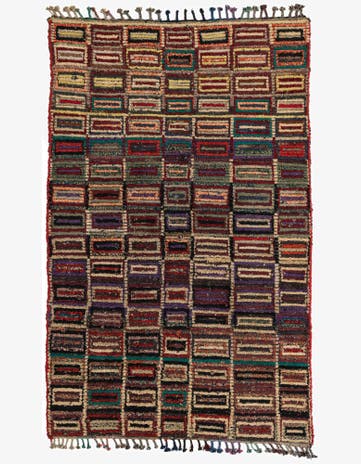 5' 4 x 8' 6 Hand Knotted Moroccan Wool Rug
