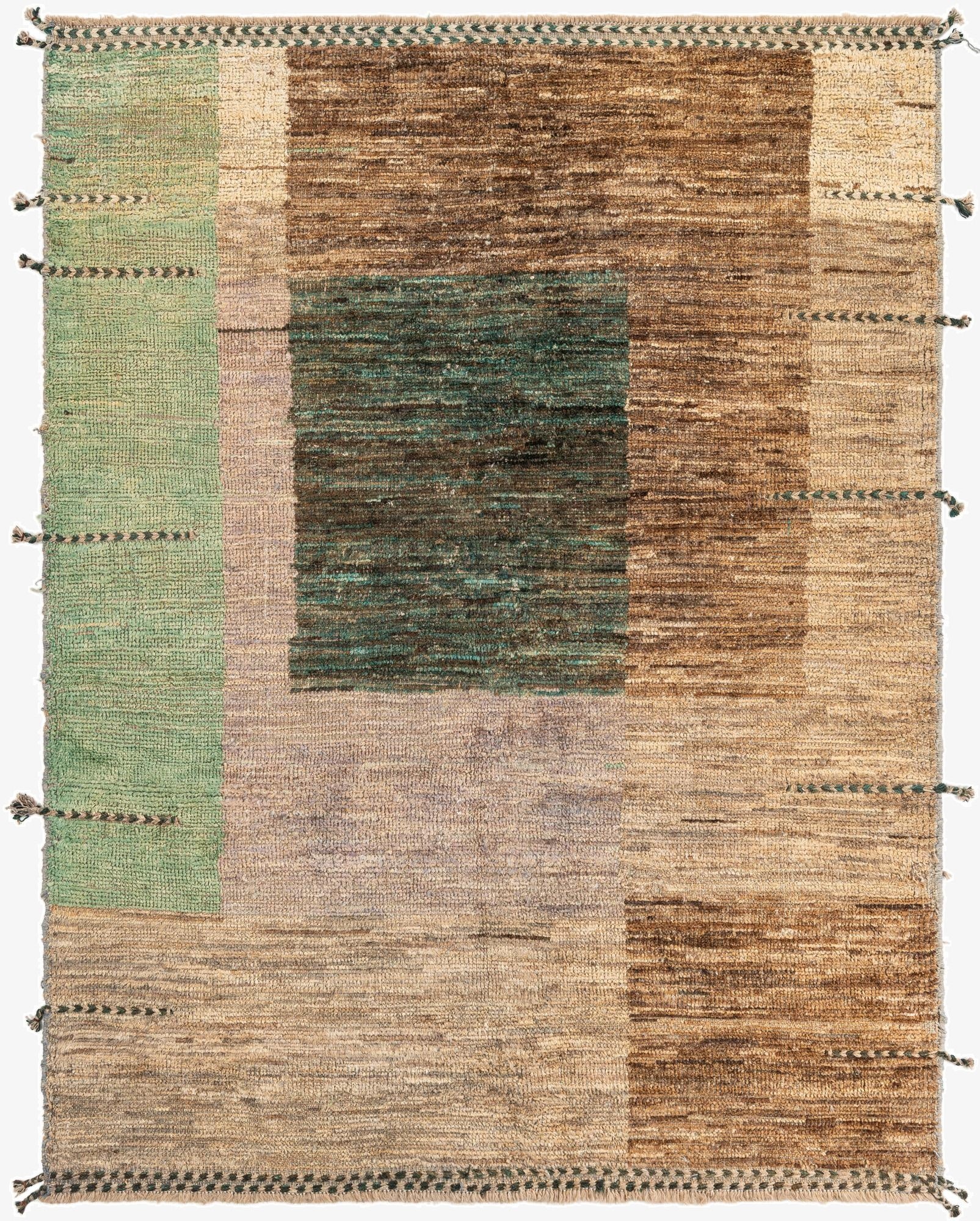 5' 4 x 7' 1  Hand Knotted Moroccan Wool Rug
