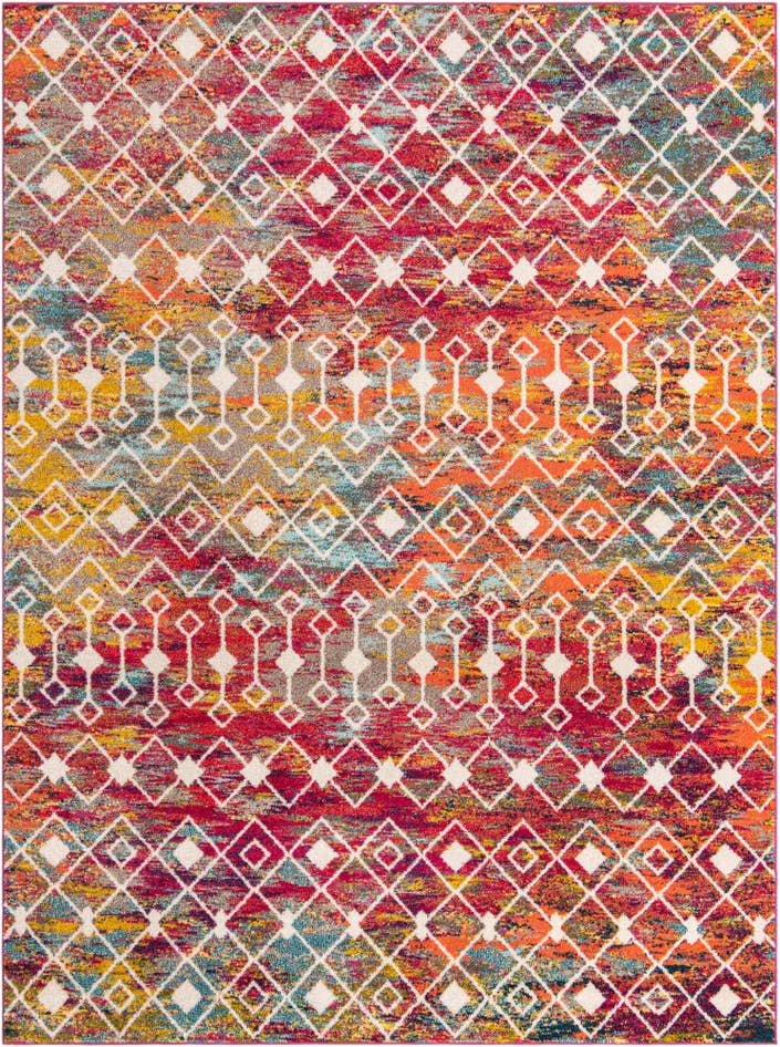 Detail image of 9' x 12' Moroccan Trellis Rug