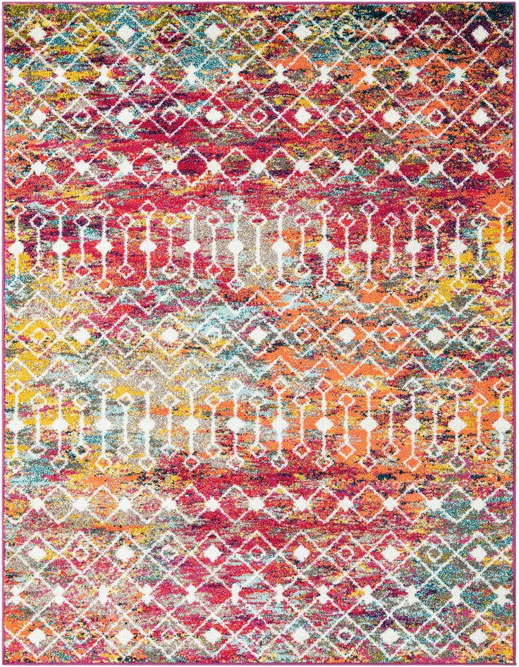 Detail image of 6' x 9' Moroccan Trellis Rug