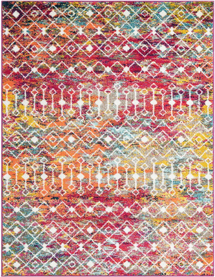 Detail image of 5' 3 x 8' Moroccan Trellis Rug
