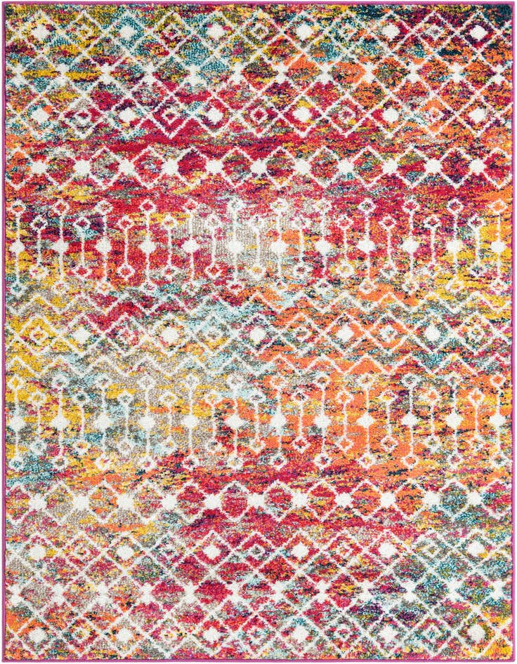 Detail image of 4' x 6' Moroccan Trellis Rug