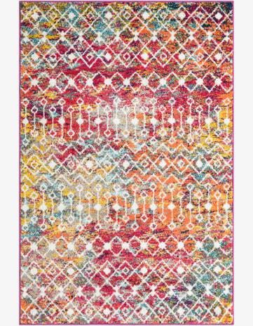 4' x 6' Moroccan Trellis Rug