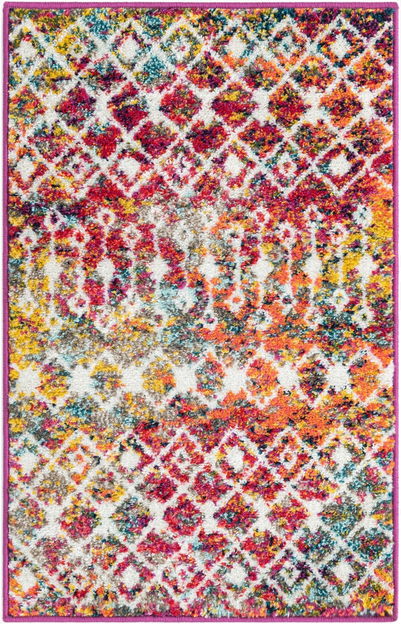2' x 3' Moroccan Trellis Rug