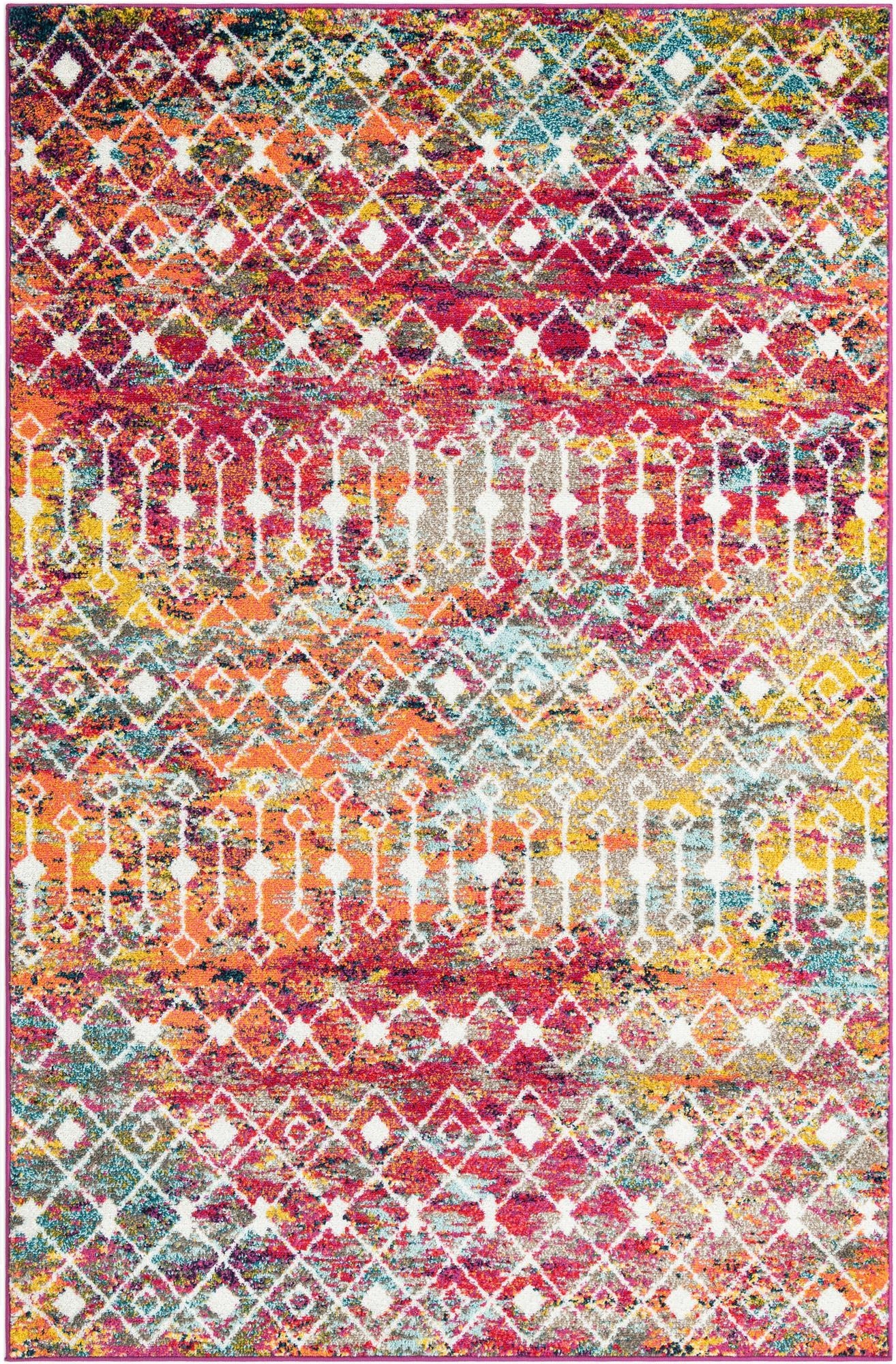 Primary image 5' 3 x 8' Moroccan Trellis Rug