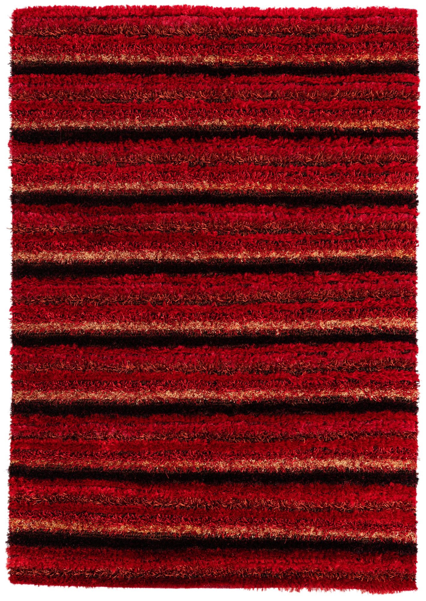 5' 6 x 7' 10 Hand Knotted Multi-Tone Shag Rug