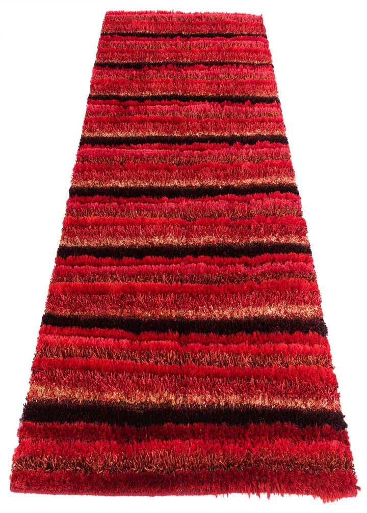 5' 6 x 7' 10 Hand Knotted Multi-Tone Shag Rug