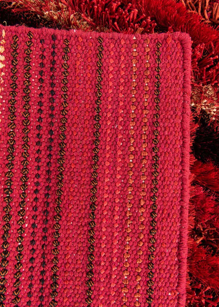 5' 6 x 7' 10 Hand Knotted Multi-Tone Shag Rug