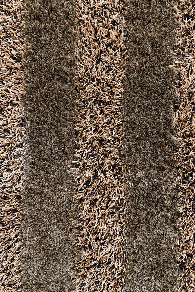 5' 1 x 6' 7 Hand Knotted Multi-Tone Shag Rug