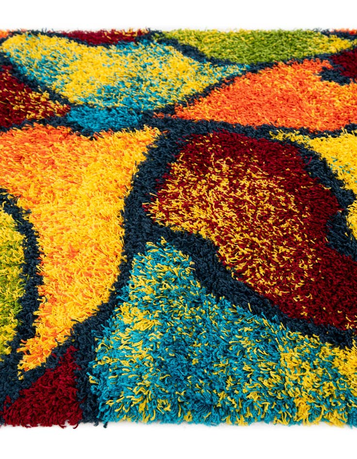 Detail image of 5' x 7' 5 Multi-Tone Shag Rug